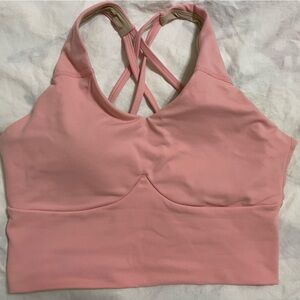 Pink and teal Sports Bras